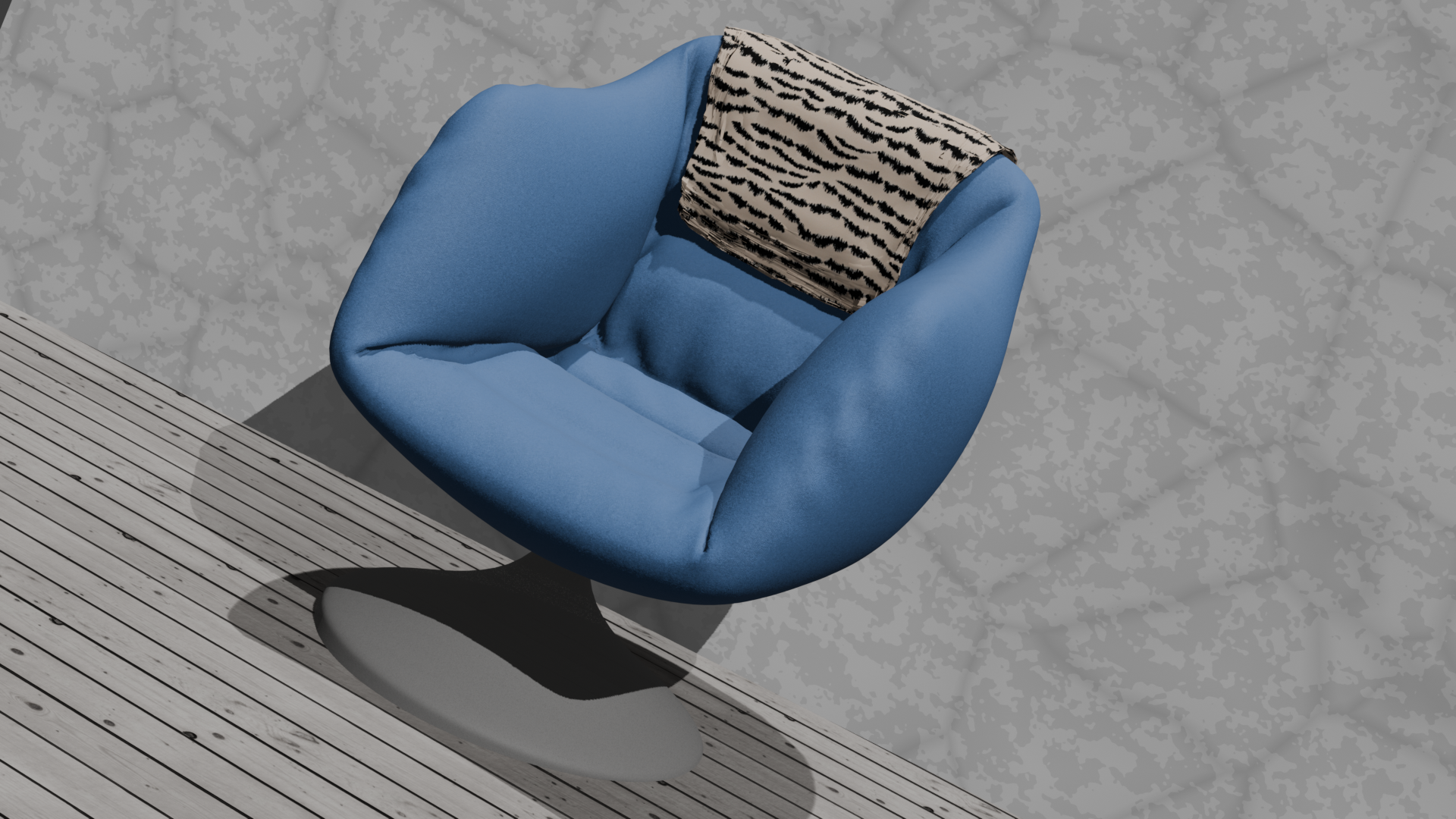 Armchair blue