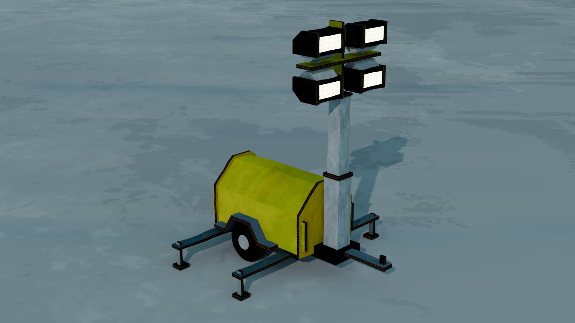 Cardboard Floodlight