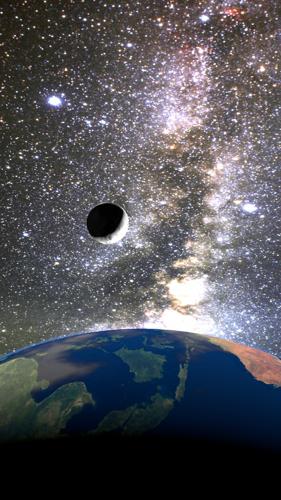 Earth And The Moon