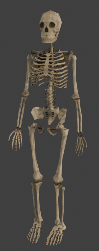 Retro Lowpoly PSX Skeleton