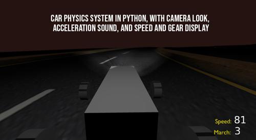 Car physics system in Python