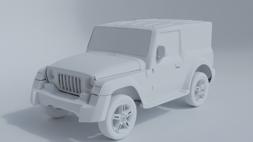 Mahindra Thar 3D Model