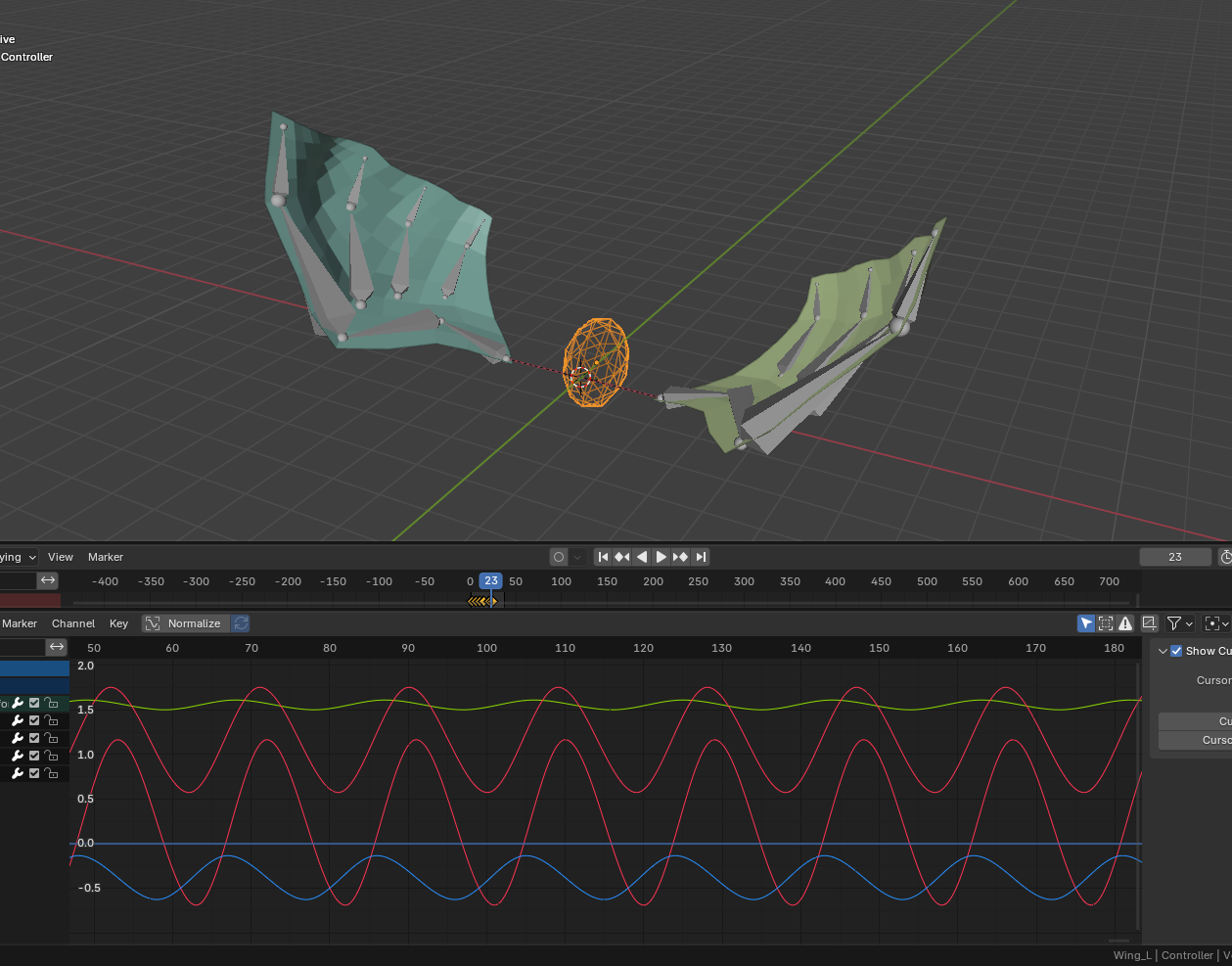 DemNikoArt Easy Wing Driver Animation Setup