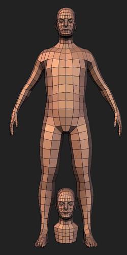 Basemeshes: Male Head And Body