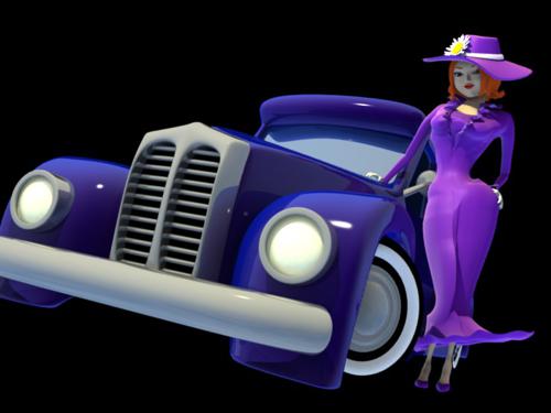 Car And Girl
