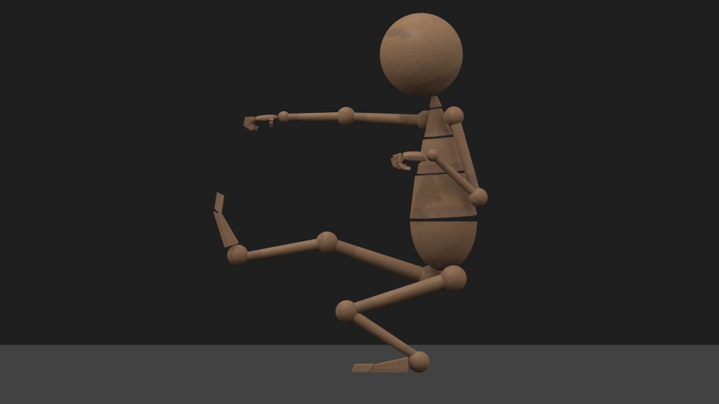 IK Rigged Wooden Character