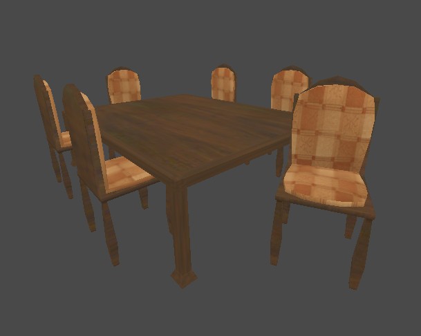 Old Style Table And Chair Set