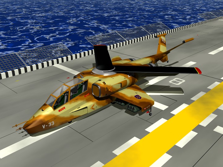 V-33 Jetcopter Gunship