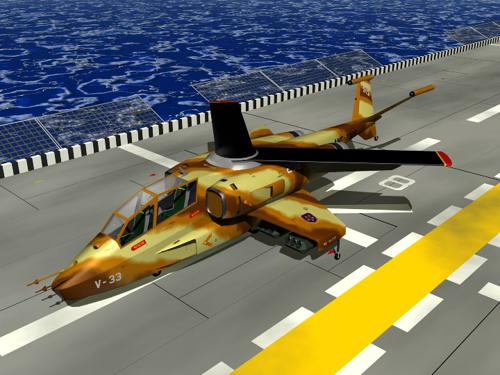 V-33 Jetcopter Gunship