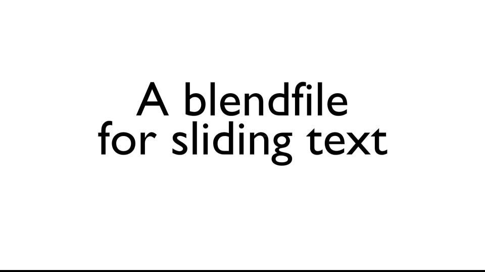 Sliding Text V0.1