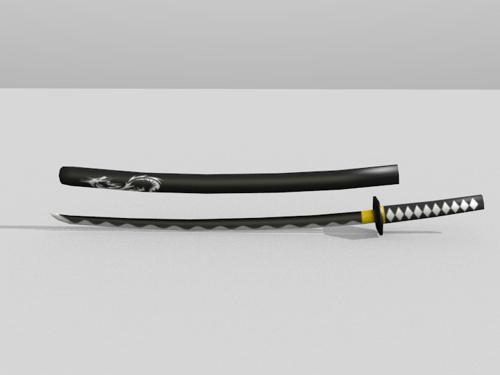 Samurai Sword (Low Poly)
