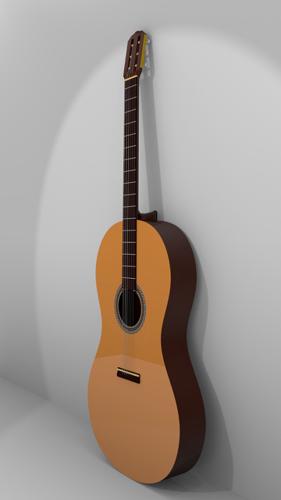Classical Guitar (low Polly)