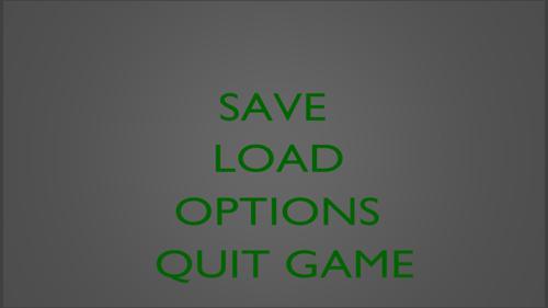 Game Menu Set-up