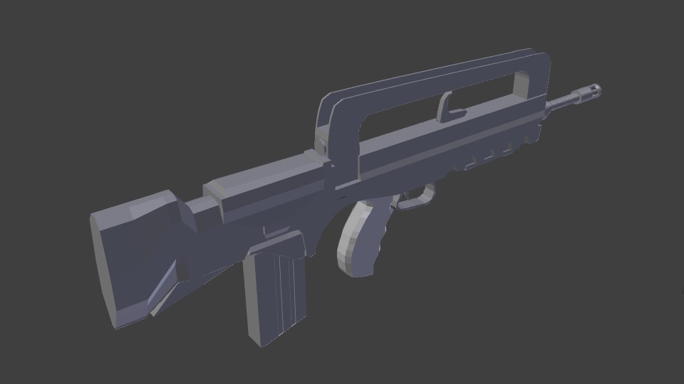 GIAT FAMAS Assault Rifle Model