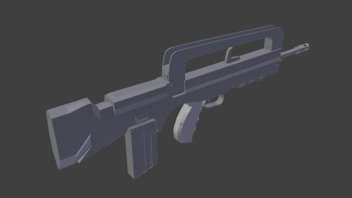 GIAT FAMAS Assault Rifle Model