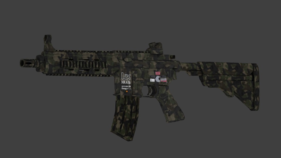Heckler &amp; Koch 416 Assault Rifle Textured