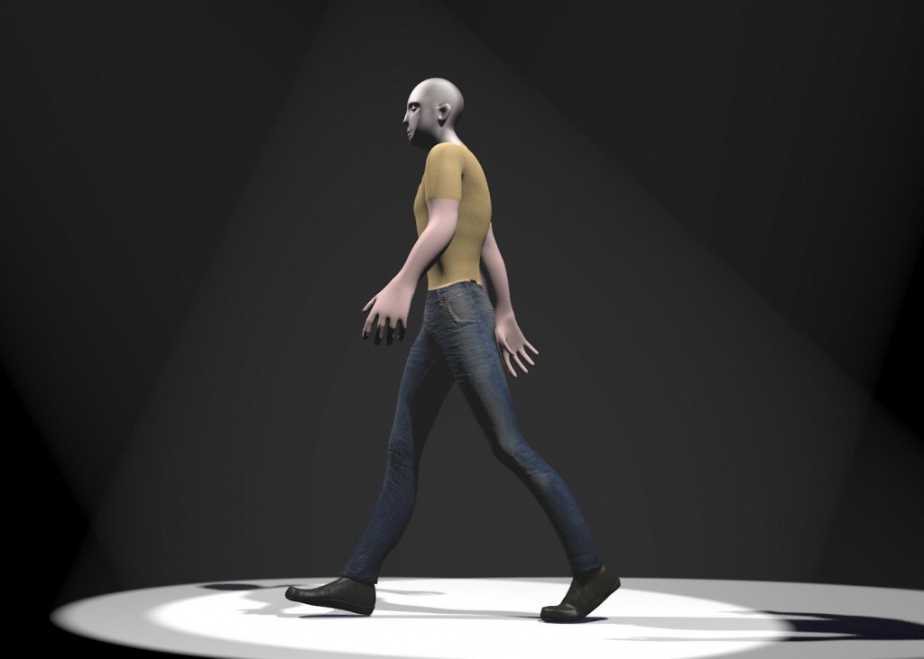 Rigged Man With Walk Cycle