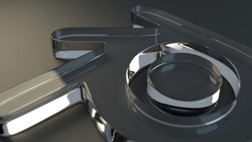Cycles Blender Glass Logo
