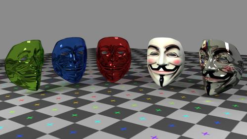 Guy Fawkes Mask On Cycles