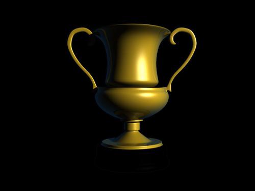Cartoon Golden Trophy