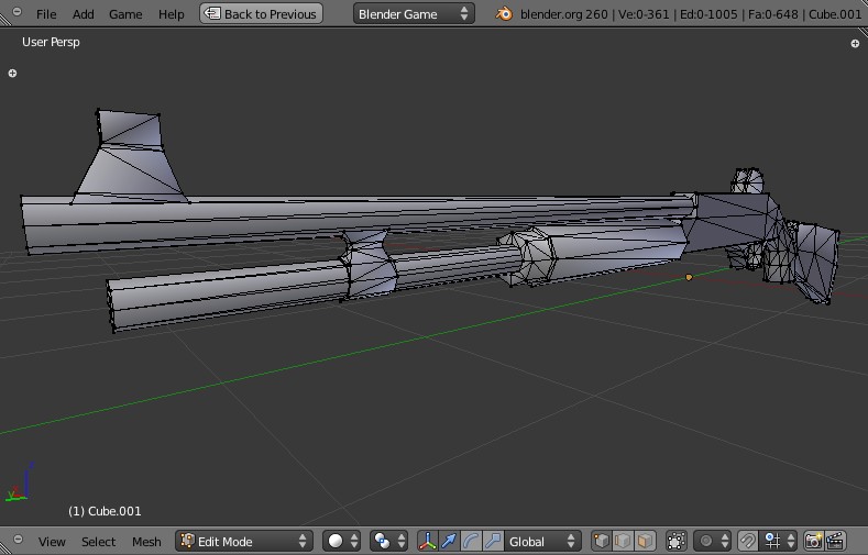 Shotgun Low Poly