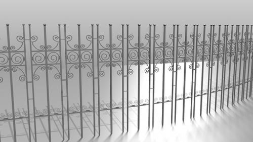High-poly Extendable Metal Fence