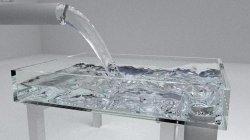 Realistic Fluid Simulation Made With Cycles
