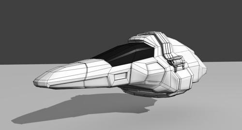 Small Spaceship (Low Poly)