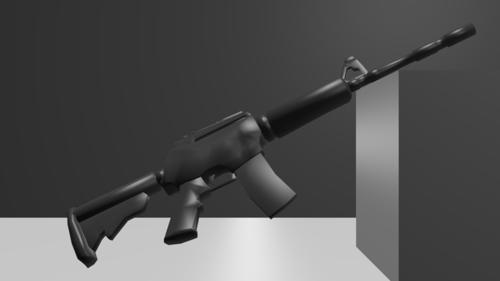 Low-Poly M-16
