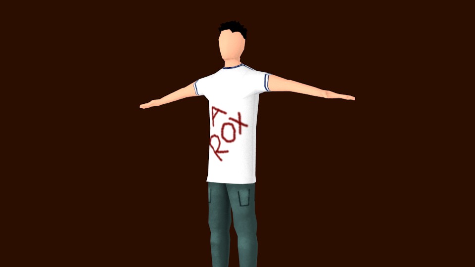 Lowpoly Character Rigg + Ragdoll
