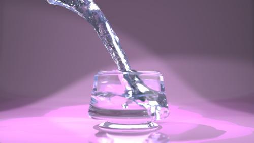 Water + Glass (without Cycles).