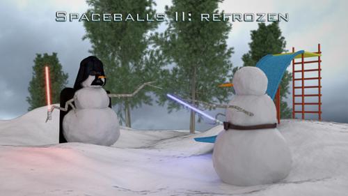 Snowy Spaceballs - Star Wars Snowmen