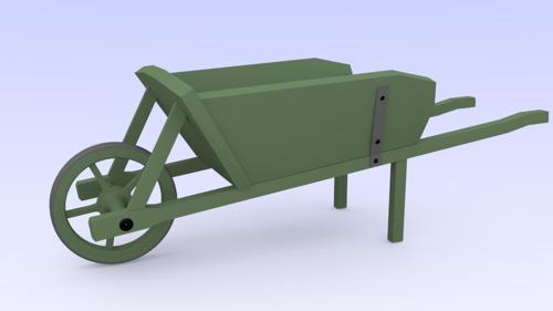 Wood Wheelbarrow