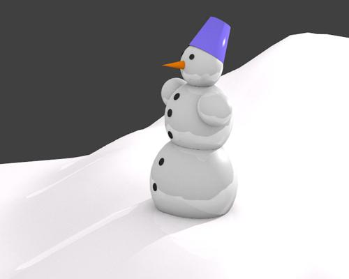 Glossy Snowman