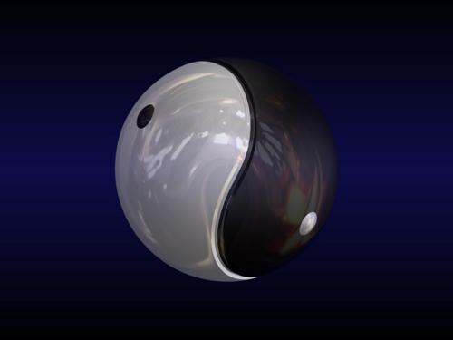 Yin Yang Tennis Ball