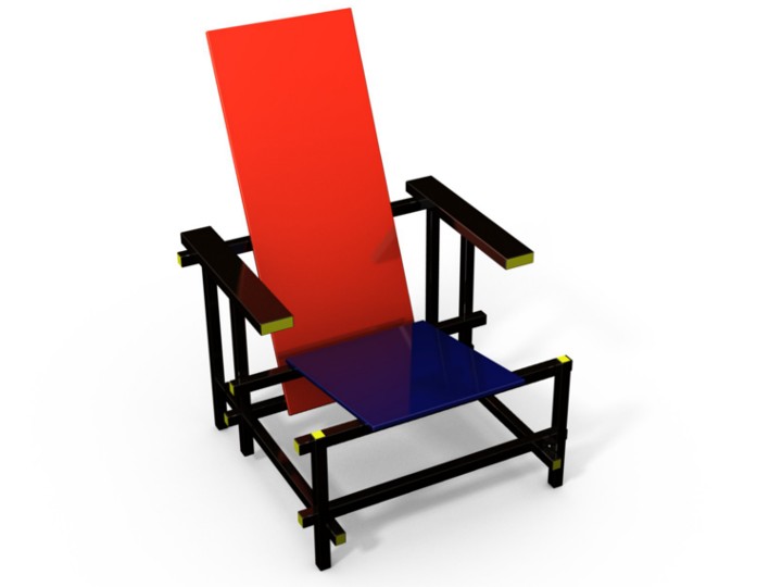 Red And Blue Chair