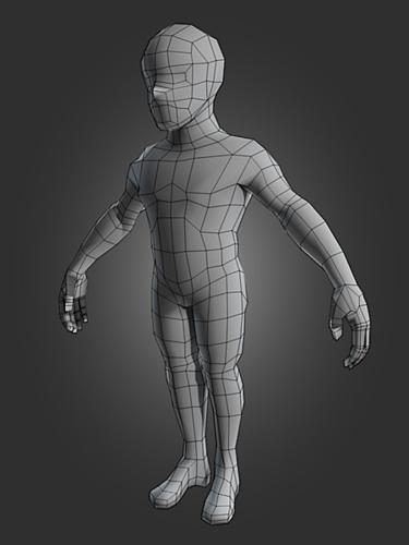 Low Poly Male Body