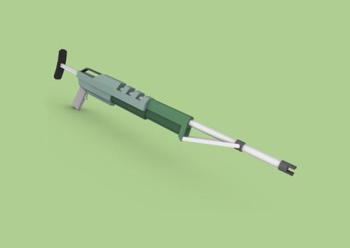 Low Poly Sci-Fi Rifle