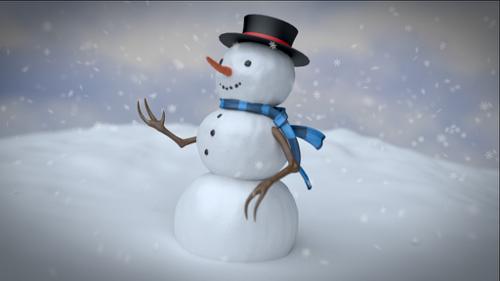 Snowman In Cycles