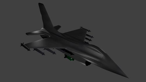 F16 3D Model