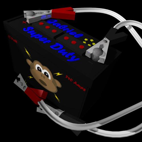 12 Volt Car Battery W / Cables