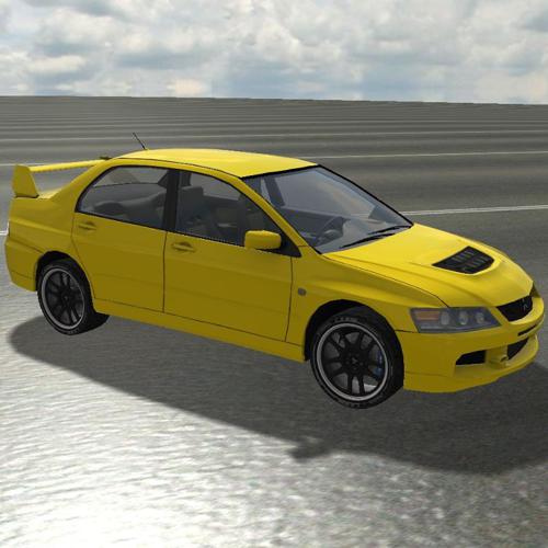 Lancer Evolution 9  Low-Poly