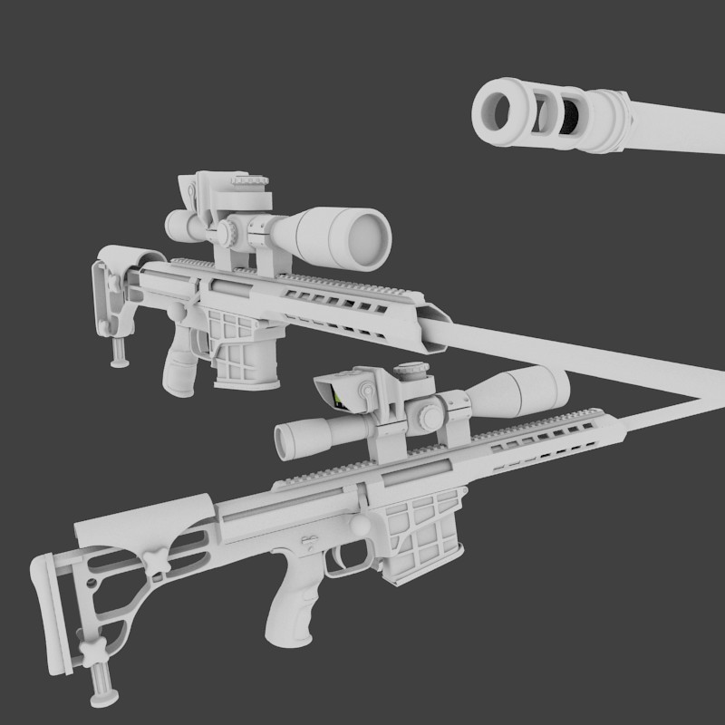 Barrett M-98B Bolt-Action Rifle .338 Caliber