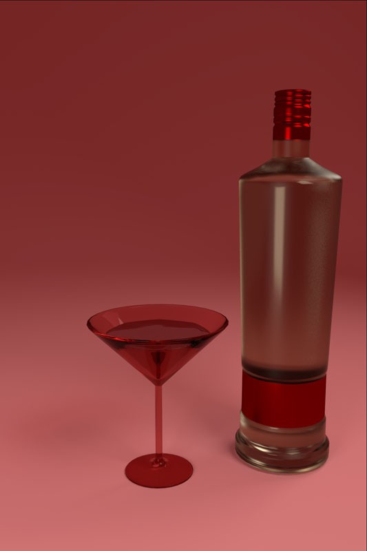 Bottle and Glass