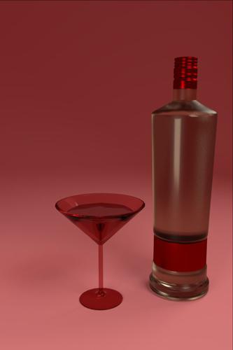 Bottle and Glass