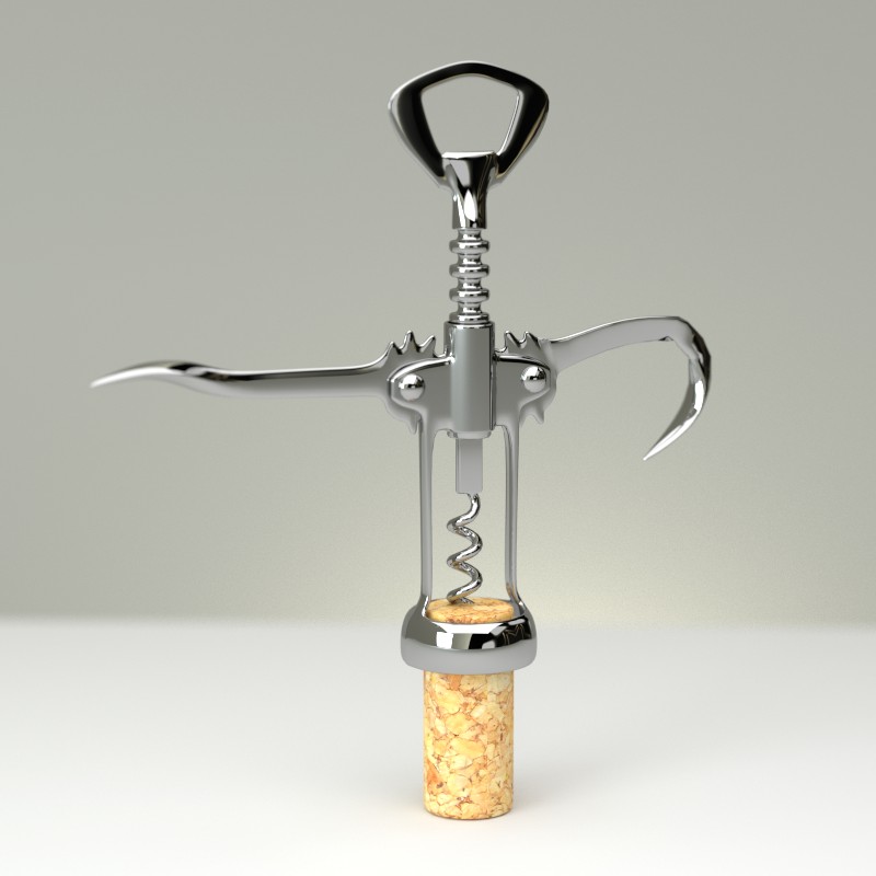 Animated corkscrew