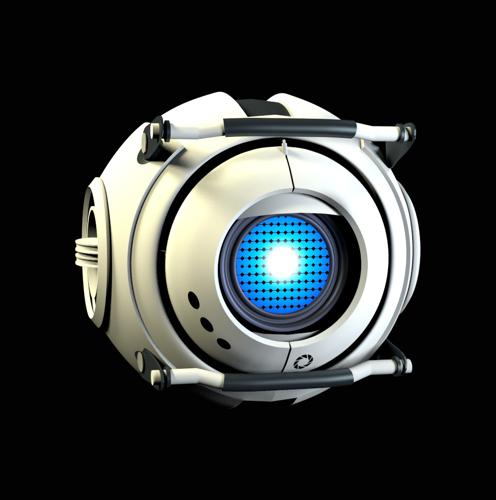 Wheatley from Portal 2  Rigged  Textured