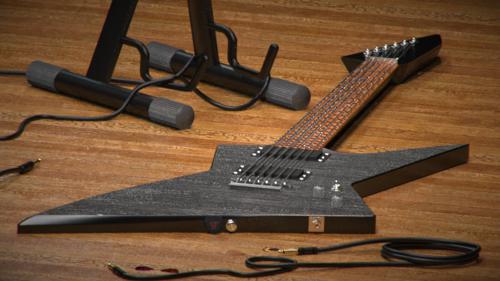 Luxrender Guitar Scene