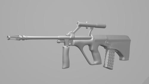 high poly AUG styer