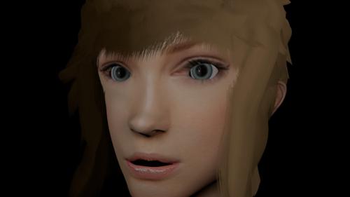 woman face test
